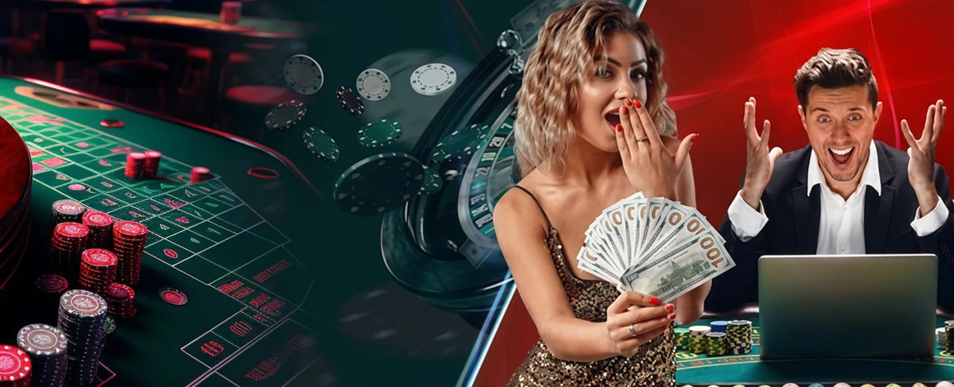 Dynamic online casino background with bright lights and gaming elements for Plus777 Asia